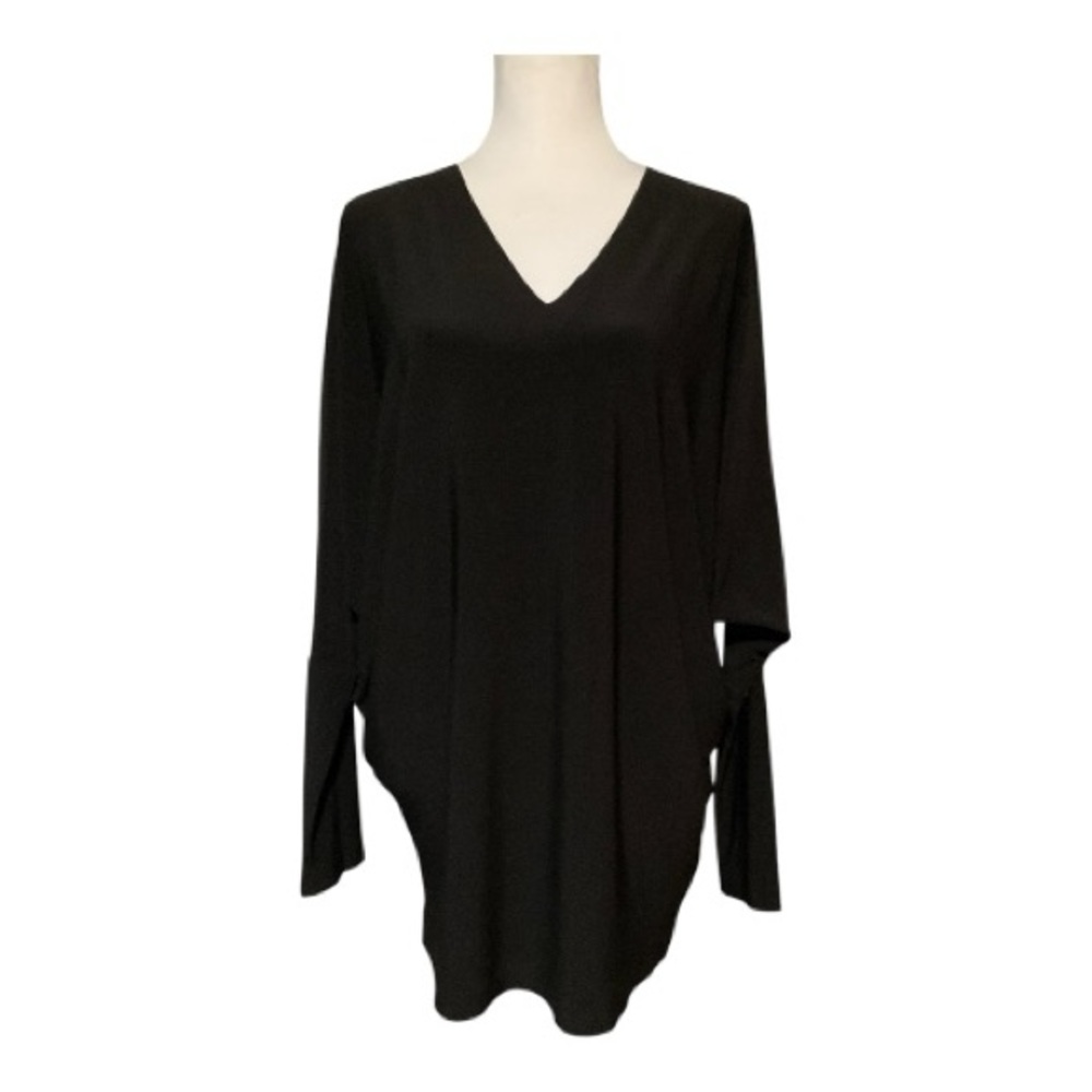 Norma Kamali Long Sleeved V-neck Dolman Top Size S